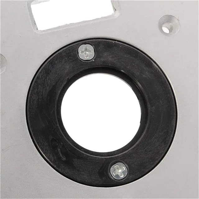 ALLSOME Router Table Insert Plate Woodworking Benches Aluminium Wood Router Trimmer Models Engraving Machine with 4 Rings Tools