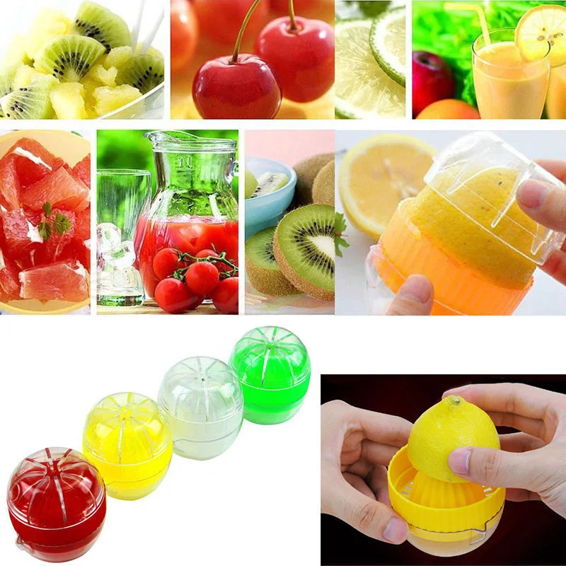 И модный мини фруктовый пресс соковыжималка пластиковая соковыжималка сок лимон ручной для цитрусовых рук