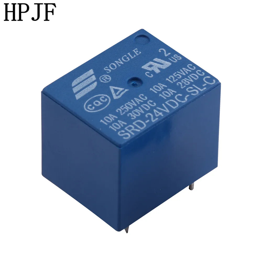 5 шт. реле SRD 12VDC SL C 24VDC 10A 250VAC 30VDC 5PIN T73 высокое качество|relay pcb|power relaymini power relay |