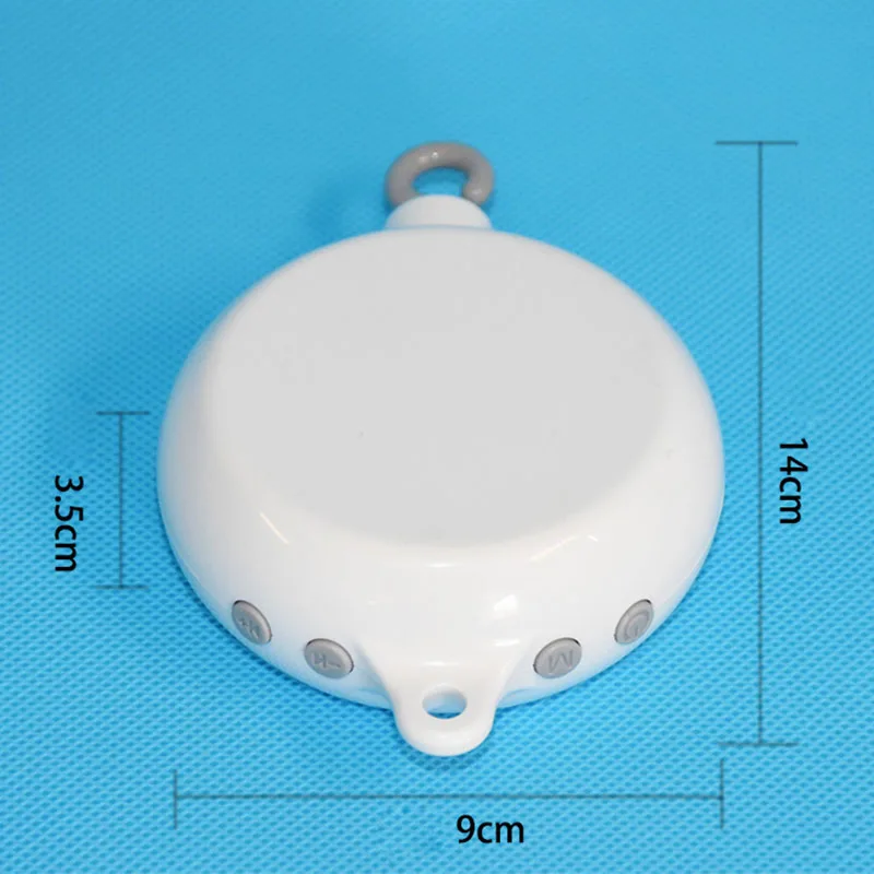 Baby Crib Holder White Rattles Arm Bracket Set Cot 360 Degree Rotating Cribs Bed Bell Toy Wind-up Baby Rotary Mobile Music Box