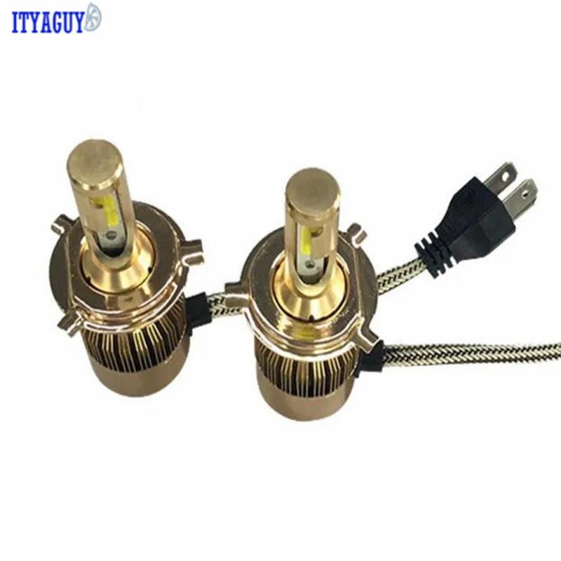 high quality gold LED Headlight C6 LED Headlights Bulb Fog Light free