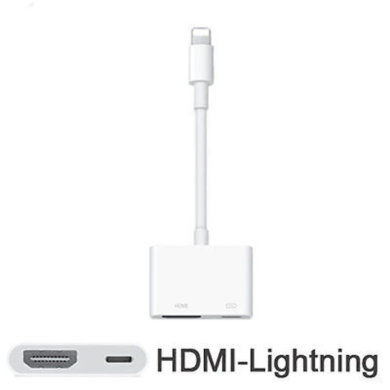 iphone to hdmi. 2016 brand 100% original genuine lighting to av hdmi/hdtv tv digital cable adapter iphone hdmi p