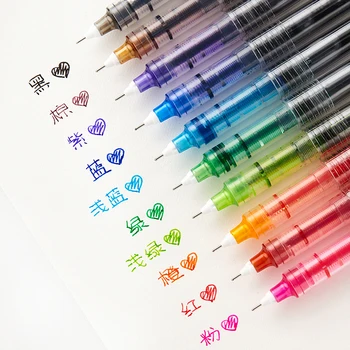 

Assorted Color Gel Pens Needle Tip 0.5mm 10pcs/p Glitter Pens for Making To Do List Diary Notebook School Office Supplies