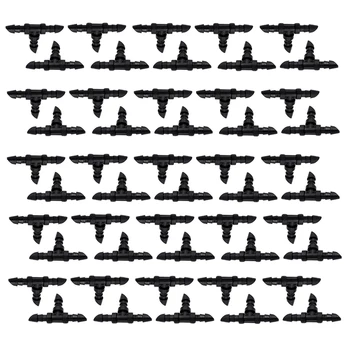 

50pcs 1/4 Inch Drip Fitting Tee for Micro Water Tubing Dripper Line