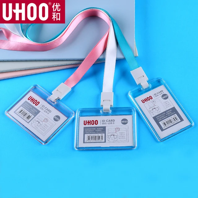 6 colors name tag work id card business badge holde acrylic
