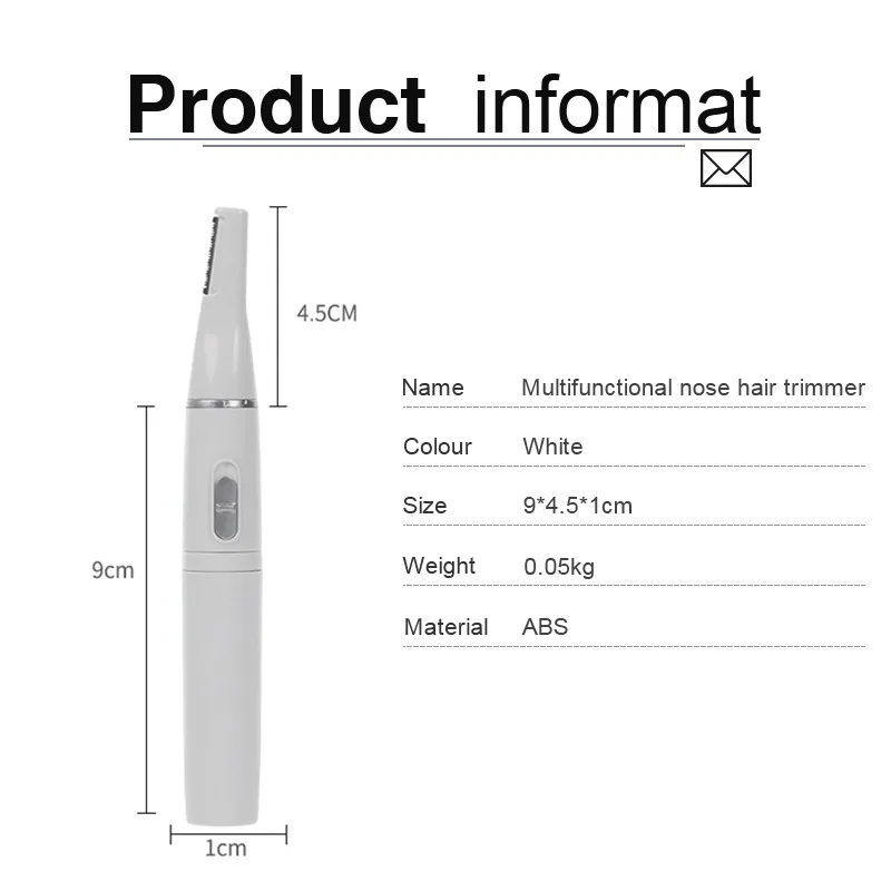 2 в 1 Электрический триммер для носа бритья Бритва для бровей Волосы бритвы удаления волос