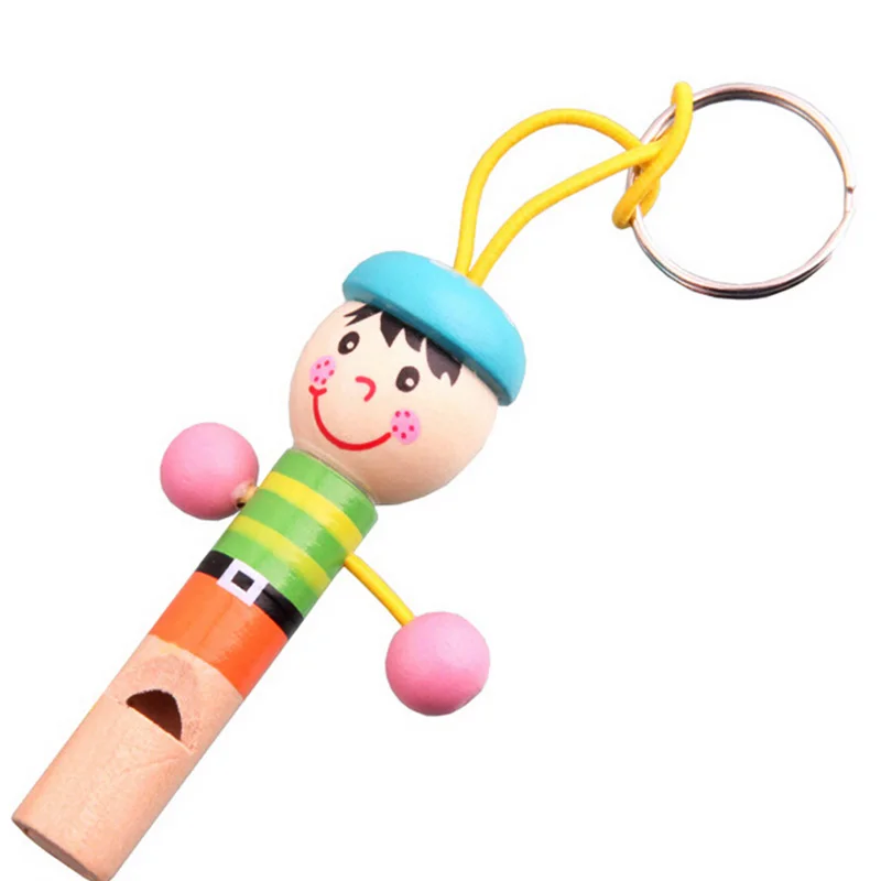 Mini Cartoon Pirate Wooden Kids Toy Whistle font b Musical b font font b Instrument b