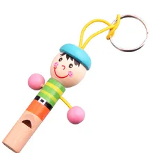 Mini Cartoon Pirate Wooden Kids Toy Whistle Musical Instrument Toddler Toys Game Of Children Kids Toys Random Color