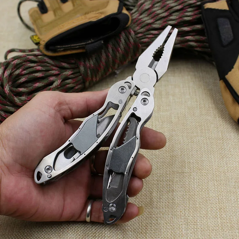 

Outdoor Survival Necessity Stainless Steel 9In1 Tool Plier MultiTool Pliers with Kits Hunting Camping Tools Pocket Tool Plier
