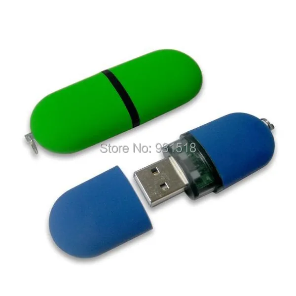 Custom LOGO plastic Pill Shape USB Flash Drive, capsule USB Memory Disk