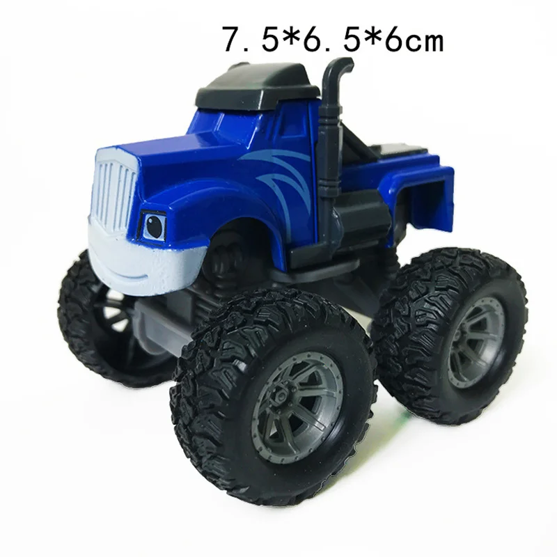 4 шт игрушечная Гоночная машина Blaze Monster качественная литая игрушка из сплава Racer Cars Trucks экшн-фигурка коробка-упаковка для детей Рождественский подарок