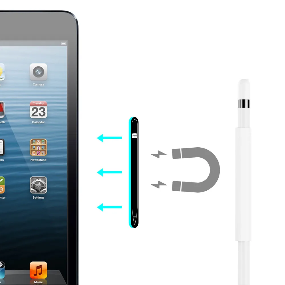 Магнитный рукав мягкий силиконовый держатель набор для Apple аксессуары для карандашей для iPad Pro 9,7# LR2