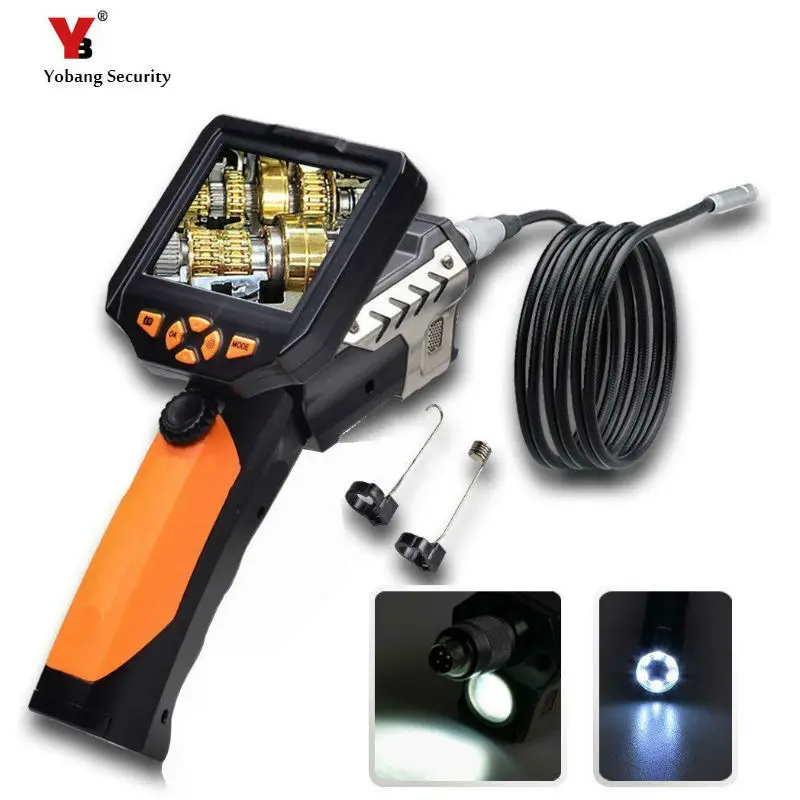 

Yobang Security 8.2MM Endoscope Inspection Camera with 3.5 Inch Monitor Tube Pipe Inspection Camera Video Cam 360 Degree Rotate