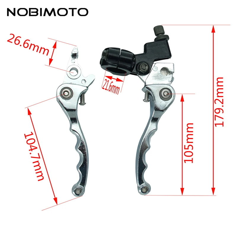 Universal Anti drop 3 Fingers Motorcycle Adjustable Foldable Brake
