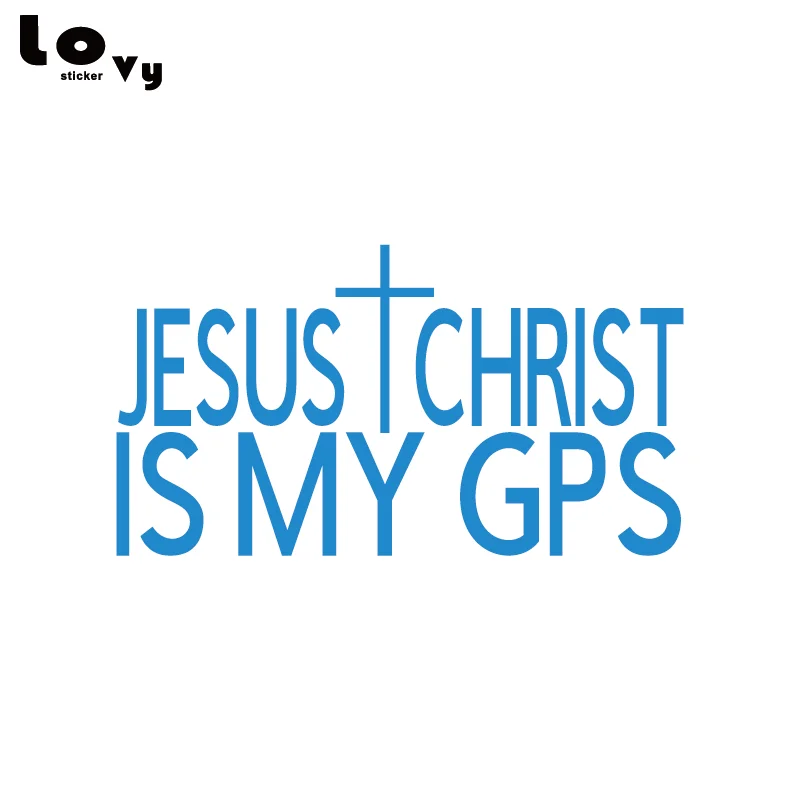 JESUS CHRIST IS MY gps виниловая забавная наклейка для автомобилей христианская вера автомобильные аксессуары CA1194