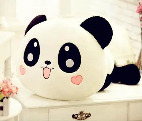 

Lovely Stuffed Animals Best Birthday Gift High Quality Of 25 cm Panda Plush Toys Lie Prone To Lie Prone Bear Holiday Gifts
