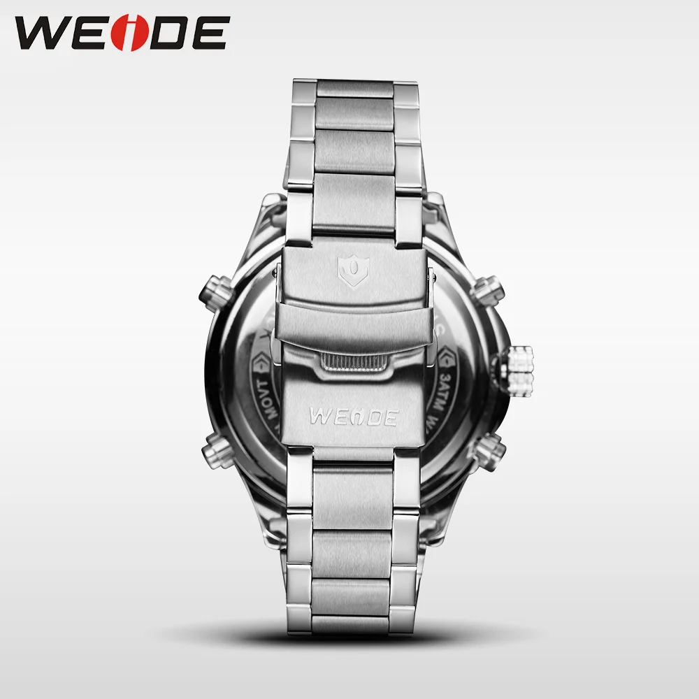 WEIDE Оригинальные спортивные мужские часы из нержавеющей стали кварцевые