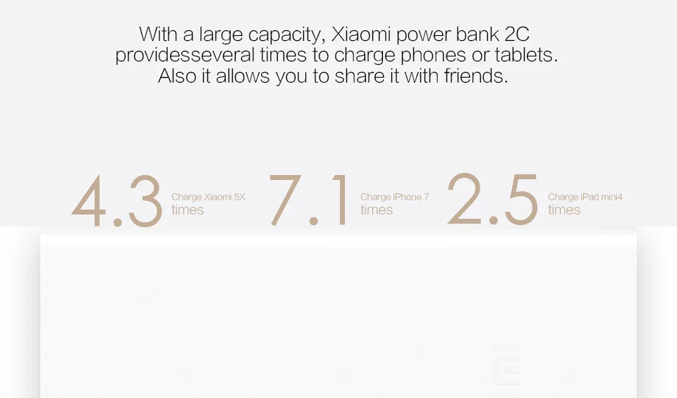 Xiao mi power Bank 2C 20000 mAh внешняя батарея портативное зарядное устройство Dual USB QC3.0 mi 20000 mAh power bank