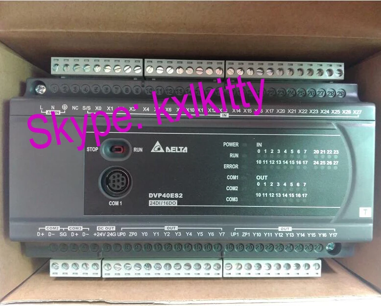 New and original DVP40ES200T, DVP40ES200R DELTA PLC MODULE 40-POINT 24DI 16DO AC power new original dvp16xm11n delta plc 16di digital module
