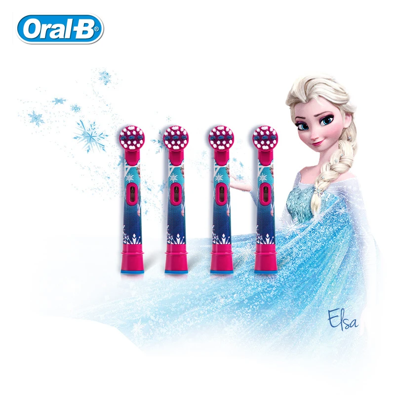 Oral B Children Electric Toothbrush Heads Frozen Tooth Brush Heads Round Brush Heads 4 hedas for 3+ children