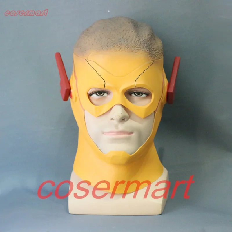 

The Flash 3 Mask Cosplay Kid Flash Mask Full Head Adult Latex Halloween Party Mask Prop
