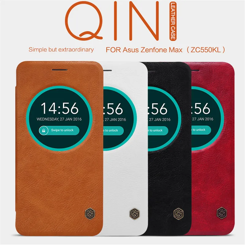 imágenes para Max ZC550KL monedero Cuero funda Para Asus ZenFone 5.5 pulgadas Original de Nillkin Serie QIN bolsas móvil casos para asus ZC550KL imágenes para Max ZC550KL monedero Cuero funda Para Asus ZenFone 5.5 pulgadas Original de Nillkin Serie QIN bolsas móvil casos para asus ZC550KL