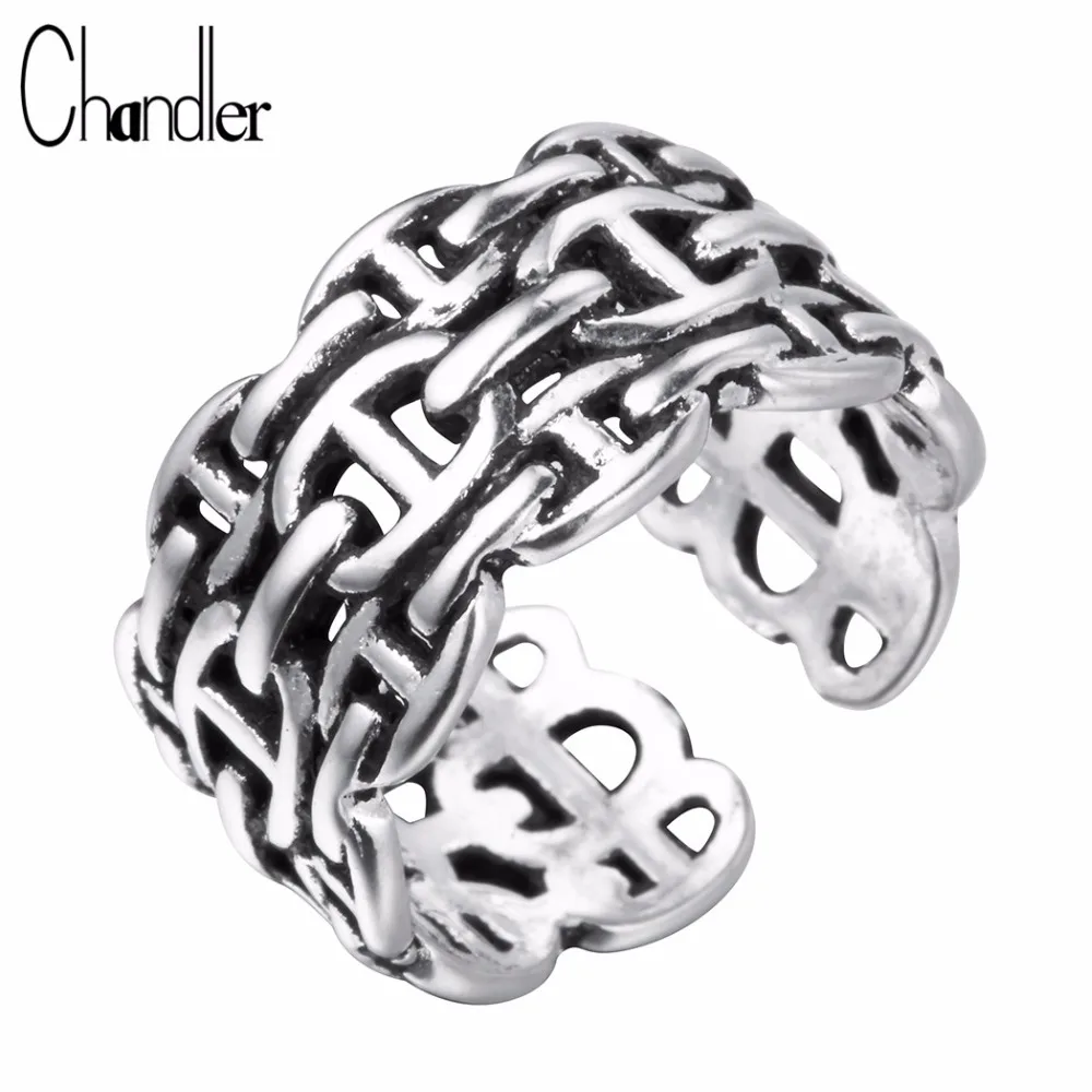 

Chandler Interlocking Net Wide Rings Weave Knuckle Toe Bague Infinity Mujer Friendship Lovers Best Gifts Gothic Factory Price