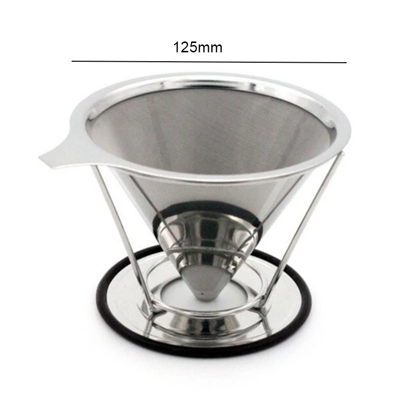 Stainless Steel Coffee Filter Cup Pour Over Coffee Maker Filter Coffee filter Funnel Filter Cup Stainless Steel Coffee Filter Cup Pour Over Coffee Maker Filter Coffee filter Funnel Filter Cup