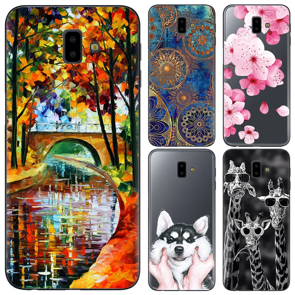 KSAM1039_1_Painted Soft Case for Samsung Galaxy J6 Plus J6 Prime 2018 J610 SM-J610F 6.0 inch Silicone Phone Cases