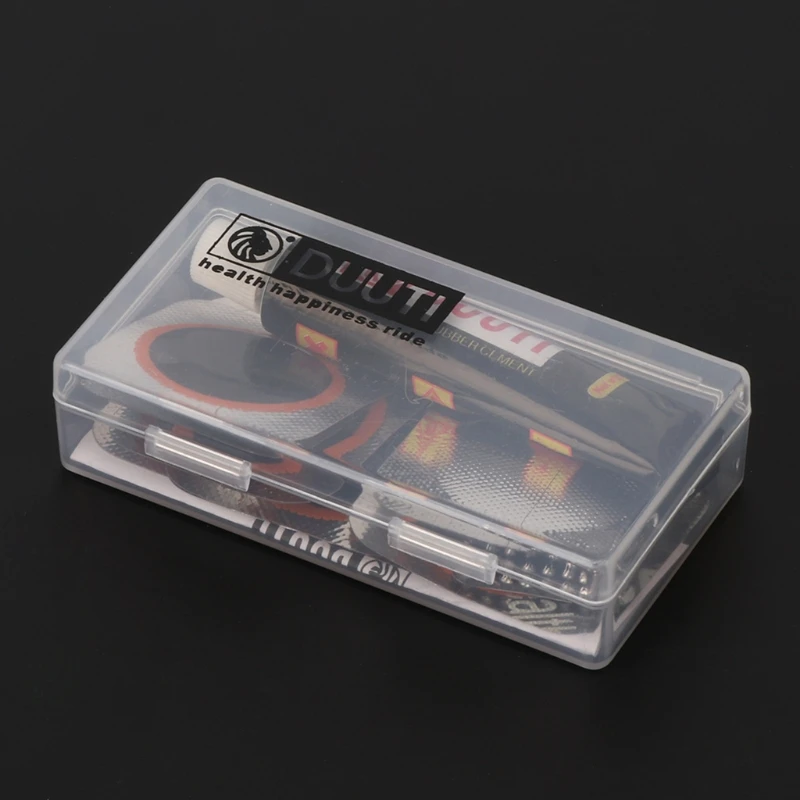 

1 Set Bicycle Tire Repair Tool Portable Kit With Transparent Box Case Accessory