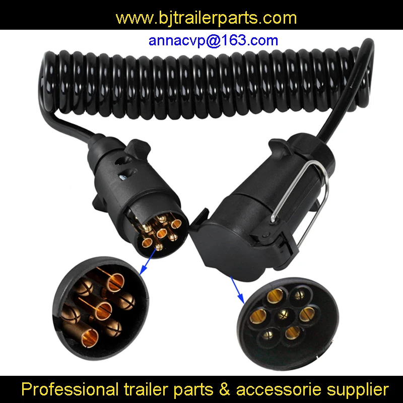 7pin Trailer Light Board Extension Cable Lead 3m Male To Female Trailer Truck Plug Socket Wire
