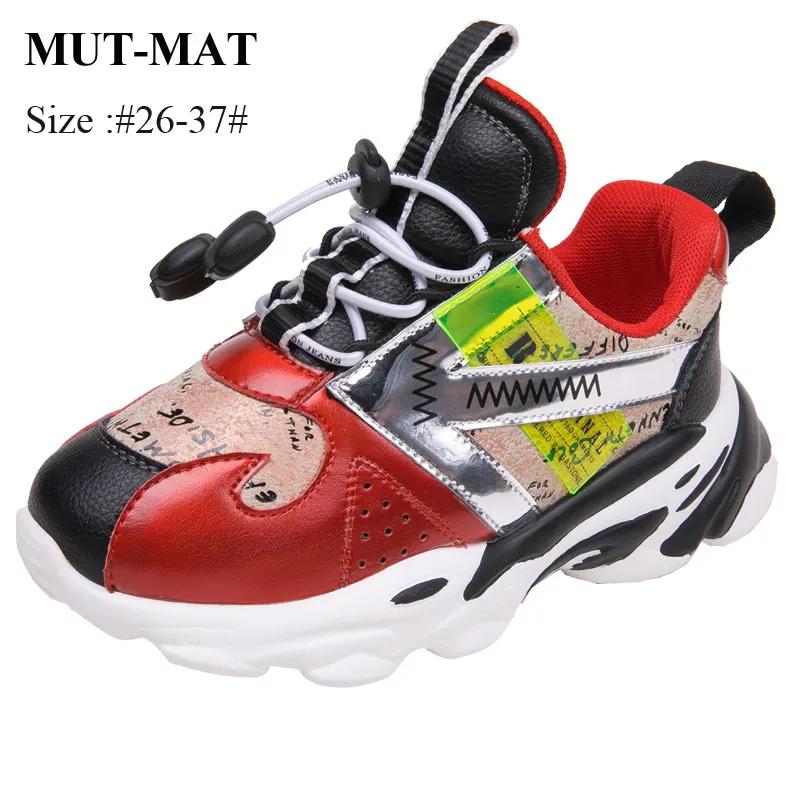 

Children's Shoes Boys Girls Sports Shoes 2019 New Autumn Fashion Contrast color Sneakers Soft bottom Non-slip shoes size 26-37