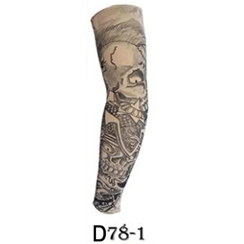 Унисекс для рук с защитой от ультрафиолета рукав модная Татуировка теплый рукав на открытом воздухе временные фальшивые татуировки грелка