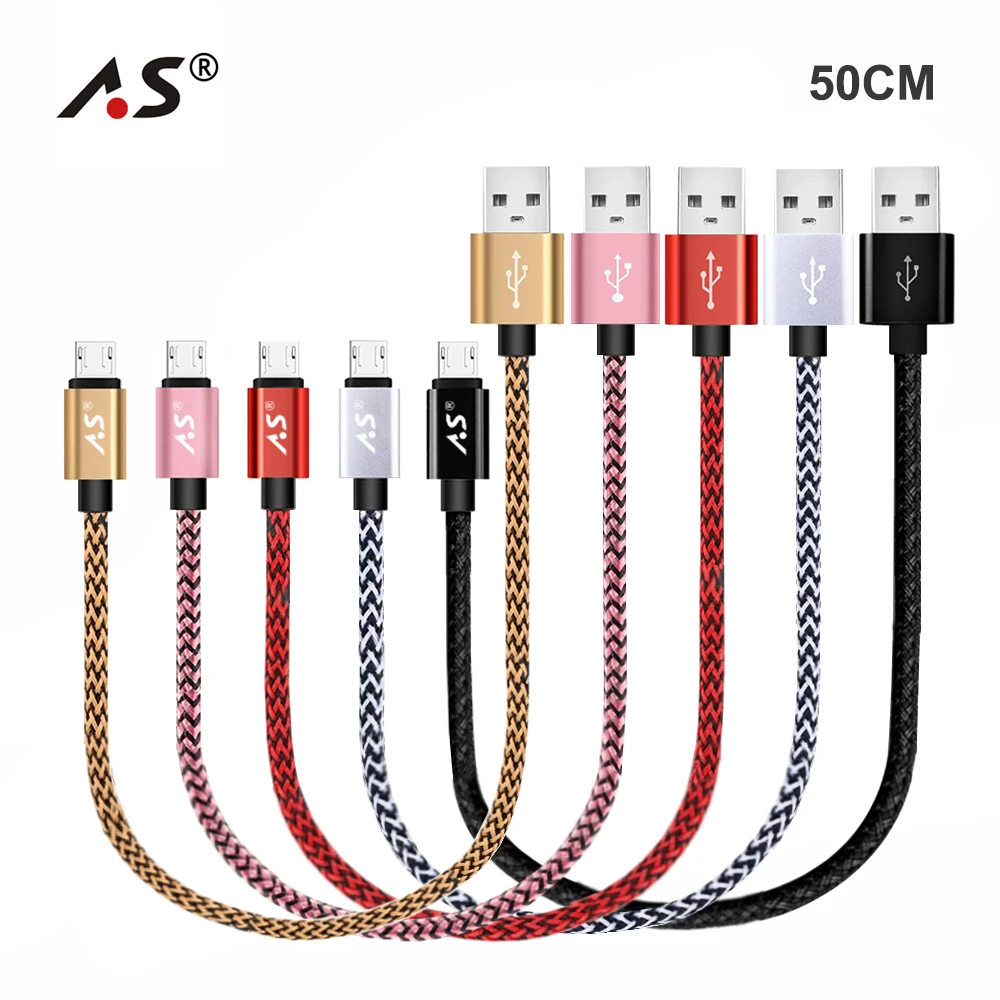 سريع شحن كابل يو اس بي s المصغّر usb كابل شاحن هاتف محمول يعمل بنظام تشغيل أندرويد كابل شاحن مزامنة البيانات لسامسونج A7 S7 ل Xiaomi 1 m/2 m /3 m الحبل