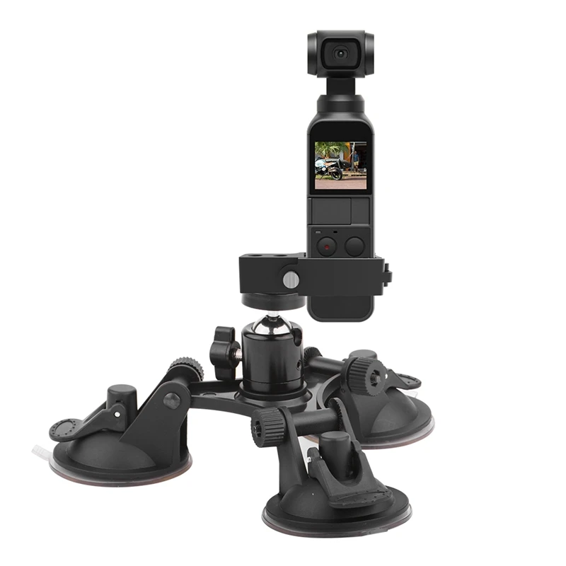 Suction Cup Car Holder Mount For Dji Osmo Pocket Car Glass Sucker Holder Driving Recorder Tripods For Dji Osmo Pocket Accessor