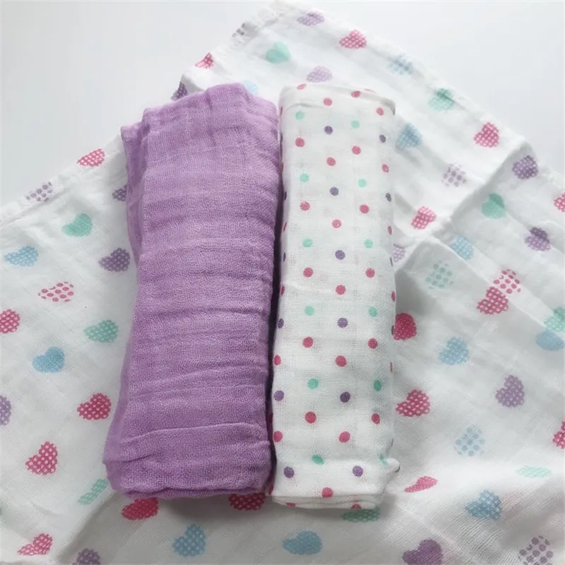 3pcs/ lot 70*70cm muslin diaper Baby Blanket Muslin Swaddle Wraps