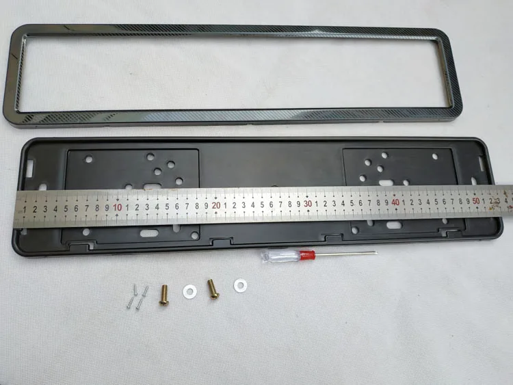license plate frame plate holder number frame plate license plate cover license plate screw stainless steel carbon fiber  Plastic license plate frame (6)