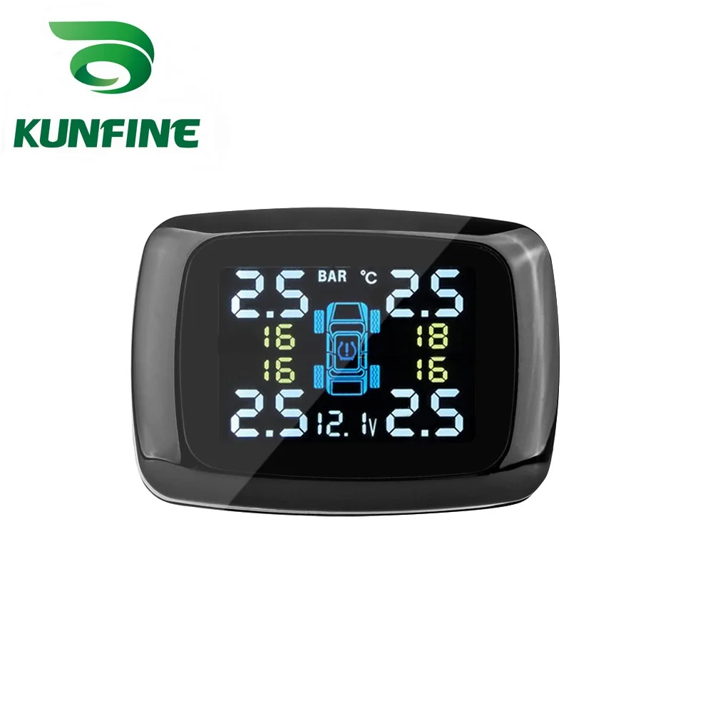 Smart Car TPMS Tire Pressure Monitoring System cigarette lighter Digital LCD Display Auto Security Alarm Systems Tyre Pressure