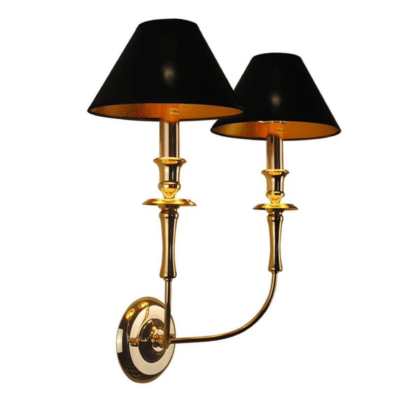 

American Modern Simple double head Wall lamps lights bathroom bedroom light led wall lights for home industrial decor lamp