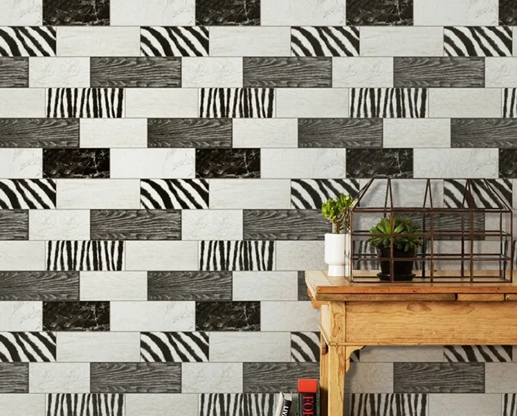 Black And White Zebra Wallpaper Roll Fur Backdrops Mural Wallpaper Roll Zebra Wallpaperwallpaper Mural Aliexpress