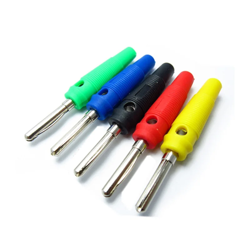 20pcs/lot 4mm Solderless Stackable Banana Plug 20A Large Current High
