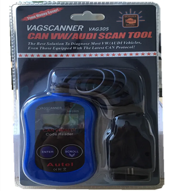

Low Price AUTEL VAGSCANNER VAG305 OBD 2 OBD II VAG 305 CAN OBD 2 VAG Scanner for Au-di for V-W Auto Professional Diagnostic Tool