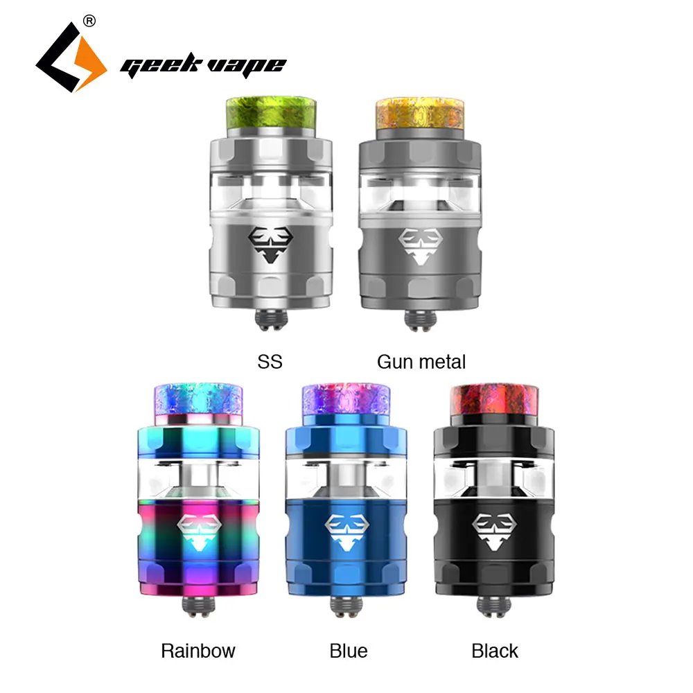 

Original GeekVape Blitzen RTA Atomizer 2ml/5ml Capacity 24mm Side Airflow Single and Dual Coil Build Blitzen RTA Vs Ammit RTA