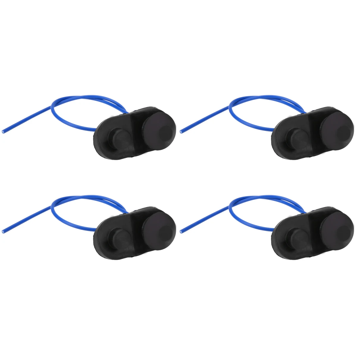 Car Switches & Relays 4pcs Universal Auto Car Interior Door Light Lamp Switch Button 5 x 2.5cm Black
