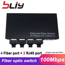 Двойной оптоволоконный медиаконвертер 4 порта волокна 2 порта rj45 Ethernet волоконно-оптический коммутатор gpon olt Быстрый гигабитный коммутатор ftth сети