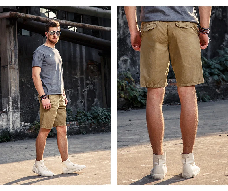 Рубашки домашние Для мужчин Cargo Short Для мужчин s летние хлопковые красивые брендовые шорты по колено большой Размеры Для мужчин Стиль короткие Homme Marque 127