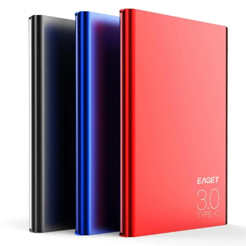 

EAGET G70 External Hard Drives 1TB TypeC 3.0 Hard Disk Laptop Desktop Ultra-thin USBC Mobile HDD for WIN2000/7/8/10 Mac9.1 Linux