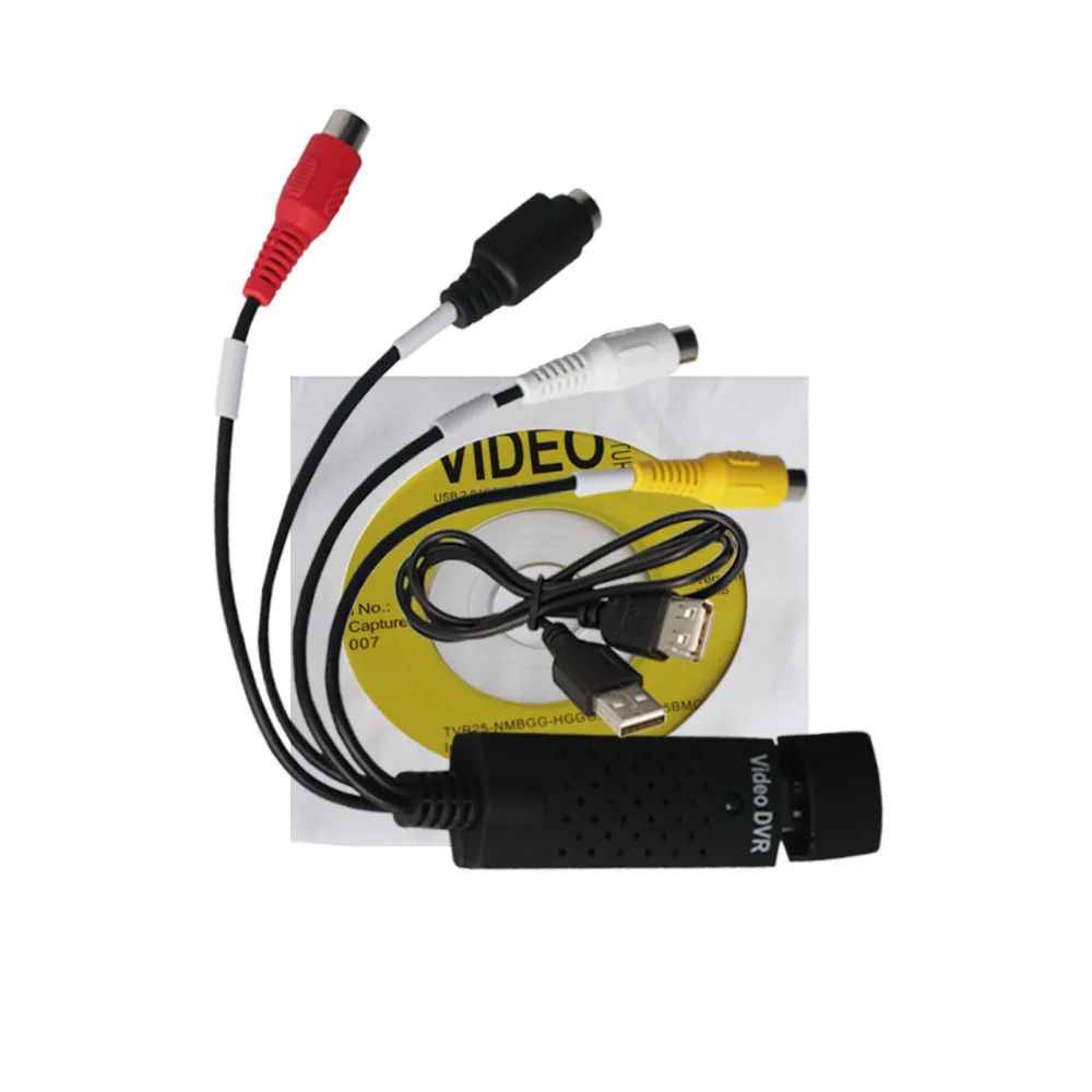 

New High Quality USB 2.0 Easy cap Capture 4 Channel Video TV DVD VHS Audio Capture Adapter Card TV Video DVR Free Shipping