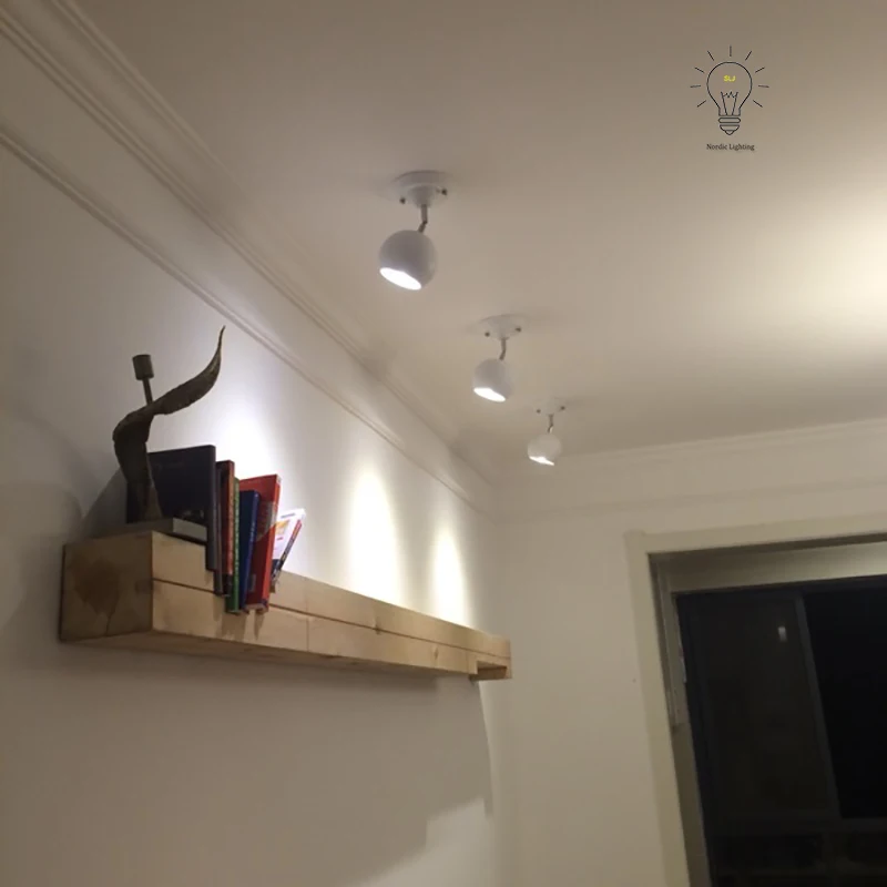 Rotated Track Lighting Led Light For Ping Rotated Track Lighting Led Light For Ping Mall Lamp White Black Spot Ceiling Tracking In From