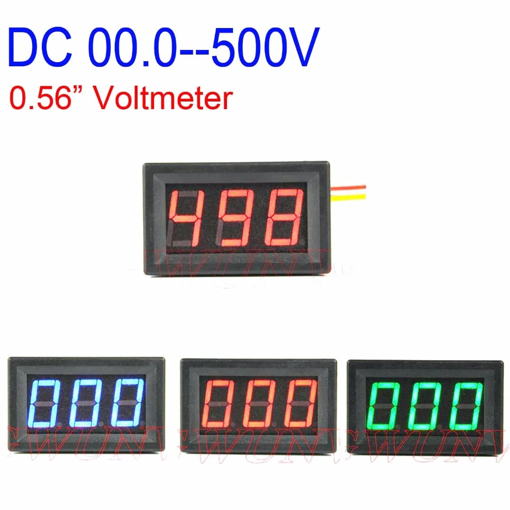 0.56&quot DC 0-500V LED Digital Voltmeter Voltage Meter Volt Panel Instrument Tool 5V 12V CAR battery | Электронные компоненты